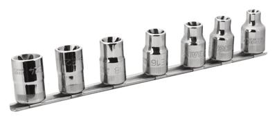 Bahco Doppenset 1/2" | TORX® - 6-delig op rail - 7807TE