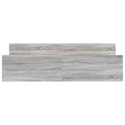 Bedframe met hoofd- en voeteneinde grijs sonoma 200x200 cm