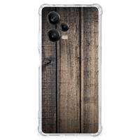 Xiaomi Redmi Note 12 Pro Plus Stevig Telefoonhoesje Steigerhout - thumbnail