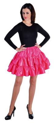 Volangen stroken rok roze