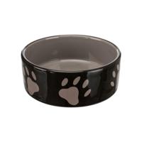 TRIXIE VOERBAK POOTMOTIEF KERAMIEK BRUIN / TAUPE 20X20 CM 1,4 LTR - thumbnail