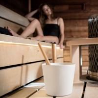 Rento Design sauna-emmer met greep - Wit - thumbnail