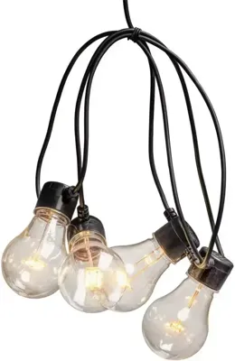 Konstsmide Party lichtsnoer 10 lampen warm wit