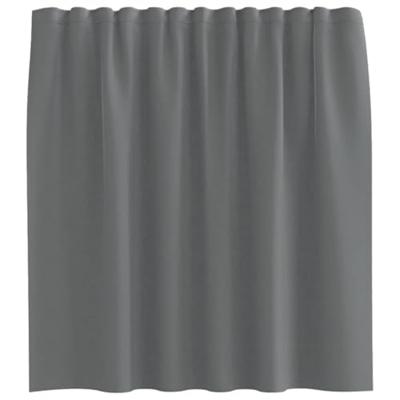 Gordijnen voile met roedezakken 2 st donkergrijs