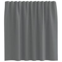 Gordijnen voile met roedezakken 2 st donkergrijs - thumbnail