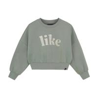 Indian Blue Jeans Winter sweater meisjes - groen - Satijn - thumbnail