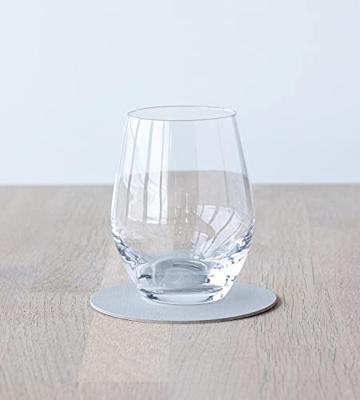 LIND DNA - Glass Mat Circle - Onderzetter 10cm Nupo Oyster White