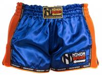 Nihon Kickboksbroek Lage Taille Heren Blauw/oranje Maat Xxl - thumbnail