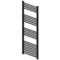 Radiator BWS Wingrave 140x60 cm Mat Zwart Zij-Onderaansluiting (780 Watt) - thumbnail
