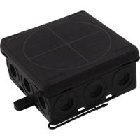 Wiska KA 012 BK Aftakkast (l x b x h) 86 x 86 x 41 mm Zwart (RAL 9005) IP55 1 stuk(s) - thumbnail