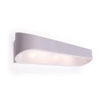 LED Wandlamp - Wandverlichting - 6W - Natuurlijk Wit 4000K - Mat Wit Aluminium - Ovaal - thumbnail