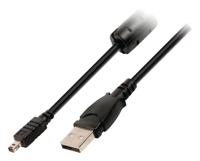 USB 2.0 Kabel USB A Male - Minolta 8-Pins Male 2.00 m Zwart - thumbnail