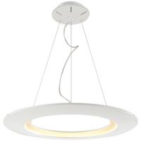 LED Hanglamp - Hangverlichting - Concepty - 35W - Natuurlijk Wit 4000K - Wit Aluminium - thumbnail