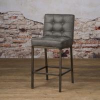 Tower Living Barkruk 'Vasco' (zithoogte 67cm), kleur Grijs - thumbnail