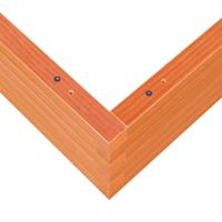 Plantenbak 110x110x23 cm massief grenenhout wasbruin - thumbnail