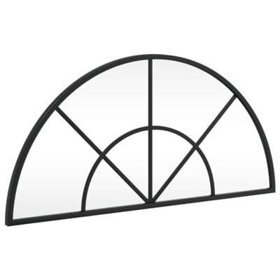VidaXL Wandspiegel boog 60x30 cm ijzer zwart VidaXL Wandspiegel boog 60x30 cm ijzer zwart