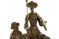 Decoratieve figuren Home ESPRIT Gouden Hars 29 x 15 x 36 cm - thumbnail