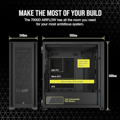 Corsair CC-9011218-WW Full Tower PC-behuizing Zwart