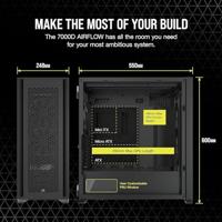 Corsair PC 7000D Airflow Glass-Black (CC-9011218-WW) - thumbnail
