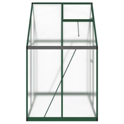 Tuinkas met basisframe 169x114x195 cm aluminium groen - thumbnail
