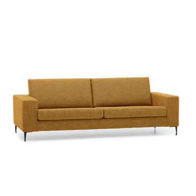 3-Zitsbank Fira Donkeroranje Stof