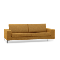 3-Zitsbank Fira Donkeroranje Stof - thumbnail