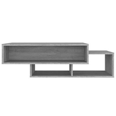 Salontafel 105x55x32 cm bewerkt hout grijs sonoma eikenkleurig