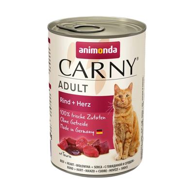 ANIMONDA Carny Adult Beef and hearts - nat kattenvoer - 400g