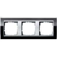 Gira Event Clear Zwart / Aluminum 3-voudig