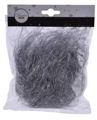 Decoris Engelenhaar zakje zilver