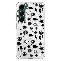 Extreme Case Samsung Galaxy S23 Plus Silver Punk - thumbnail