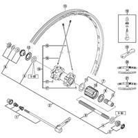 Shimano achteras compl. m15 o.a fh-m678/788/828 - thumbnail