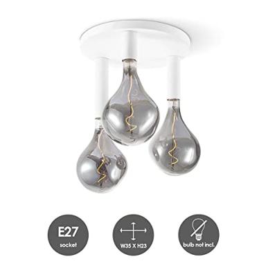 Light depot - plafondlamp Drip rond 3 lichts - wit - Outlet Light depot - plafondlamp Drip rond 3 lichts - wit - Outlet