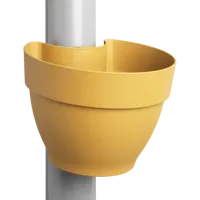 Elho Vibia campana Regenpijpbakje 22cm geel - thumbnail