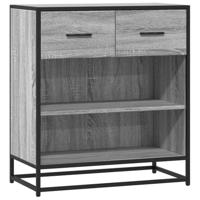 Dressoir 68x35x76 cm bewerkt hout grijs sonoma eikenkleurig - thumbnail