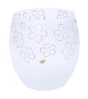Witte Glazen Sakeset - Sakura - 2 stuks - 345ml 8.8 x 7.5 x 9.2cm - thumbnail