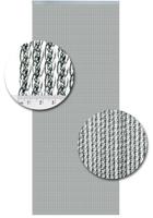 Vliegengordijn Kunststof Venetie Zilver - 92cm x 210cm - thumbnail