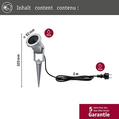 Paulmann 93751 Special Line LED-tuinspot LED GU10 28 W Aluminium (geborsteld) Paulmann 93751 Special Line LED-tuinspot LED GU10 28 W Aluminium (geborsteld)