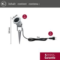 Paulmann 93751 Special Line LED-tuinspot LED GU10 28 W Aluminium (geborsteld) - thumbnail