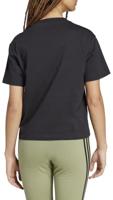 Dames-T-Shirt met Korte Mouwen Adidas Essentials Zwart - Maat: L - thumbnail