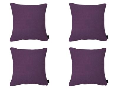 Sierkussen met paspel ca. 45x45 cm Panama purple (4 stuks) Madison - Madison Sierkussen met paspel ca. 45x45 cm Panama purple (4 stuks) Madison - Madison