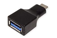 VALUE USB 3.2 Gen 1-adapter, USB Type C - A, M/F, OTG, zwart - thumbnail