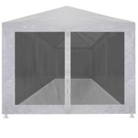 Partytent met 8 mesh zijwanden 9x3 m - thumbnail