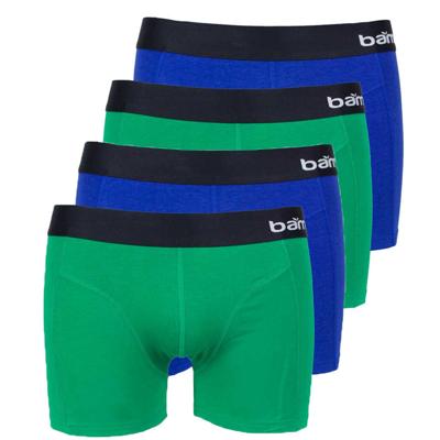 Apollo Boxershorts Heren Bamboo Basic Blue / Green 4-pack-XXL