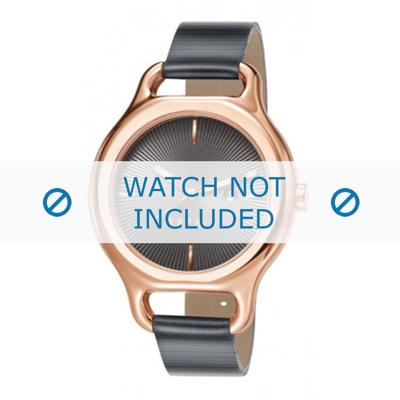 Esprit horlogeband ES107932-006 Leder Zwart