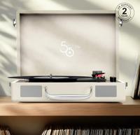 Vinyl draaitafel - MIXX - Revival 55 - Ingebouwde stereoluidsprekers - 3 snelheden - Bluetooth - RCA-uitgang - Crème - thumbnail