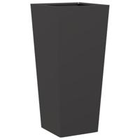 VidaXL Plantenbak 35x35x75 cm staal zwart - thumbnail