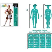 Kinderkostuum Bruin Duits Kamermeisje - Maat: 7-9 Jaar - Maat: 7-9 Jaar - thumbnail