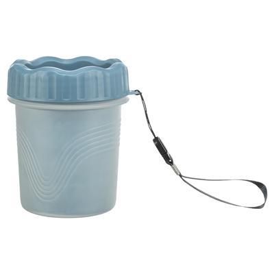TRIXIE POOTREINIGER VOOR DE HOND SILICONE / PP BLAUW SMALL 11 CM