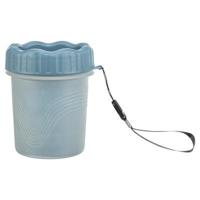 TRIXIE POOTREINIGER VOOR DE HOND SILICONE / PP BLAUW SMALL 11 CM - thumbnail